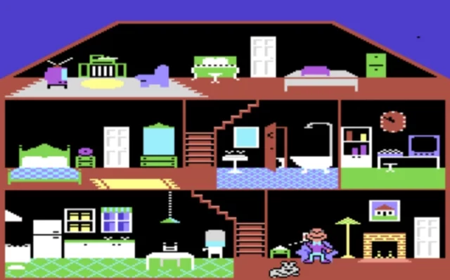 "Little Computer People" auf dem C64 - Spiel von 1985