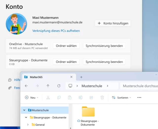 verknüpfter SharePoint-Ordner auf dem PC