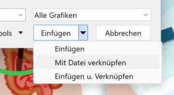 Mit Datei verknüpfen in PowerPoint für Windows