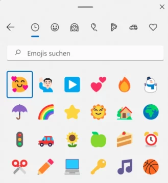 Emoji-Menü in Windows 11