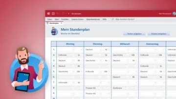 Stundenplan-Tool zum Ausfüllen und Ausdrucken mit Microsoft Access