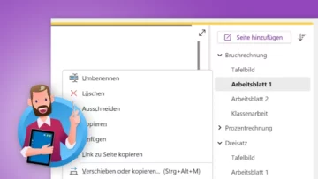 Unterseiten in OneNote