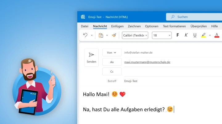 Outlook: Emojis und Smileys in E-Mails einfügen [Anleitung]