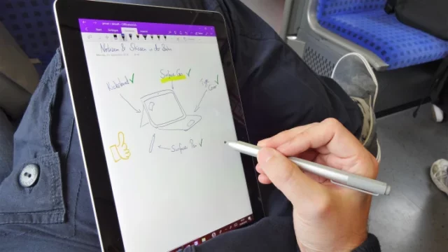 unterwegs zeichnen und schreiben mit dem Surface Go