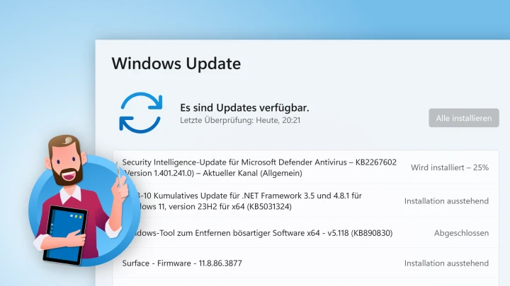 Windows Update: Nach Updates suchen und installieren