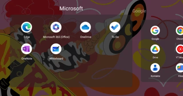 einige Microsoft Apps für Android