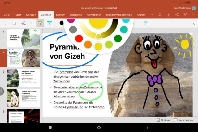 Zeichenfunktionen in PowerPoint
